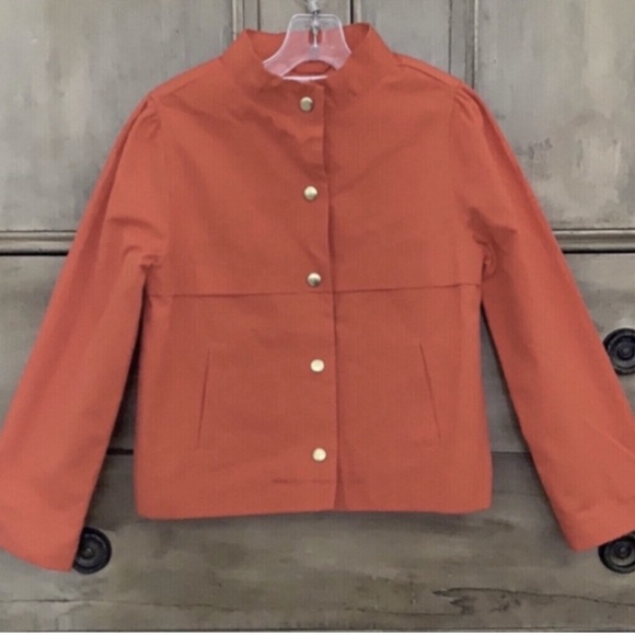 Janie and jack orange button front jacket - Picture 2 of 5